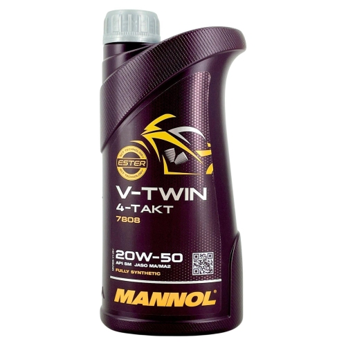 Motor&ouml;l Motoren&ouml;l Mannol V-Twin 4-Takt 20W-50 1 Liter Flasche MN7808-1