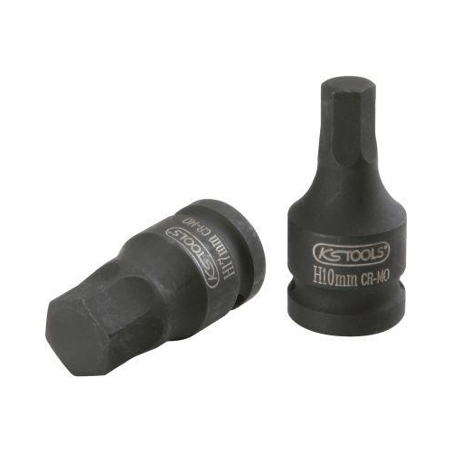 1/2 Zoll Kraft-Bit-Stecknuss Innensechskant, kurz, 6 mm KS TOOLS 911.0904