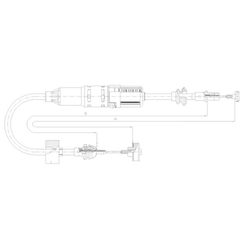 TEXTAR Seilzug, Kupplungsbetätigung 58002500