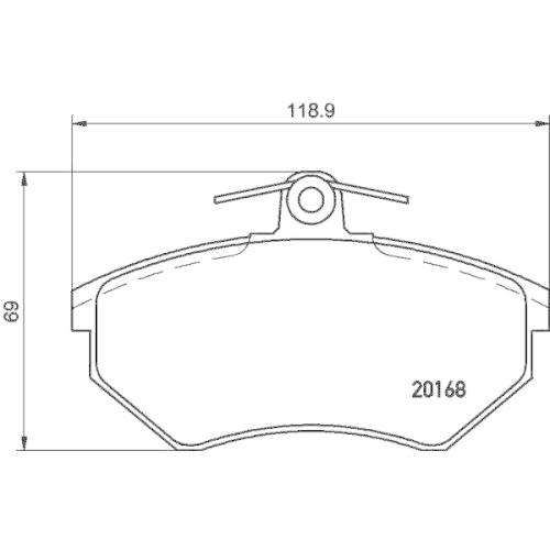 DON Bremsbelagsatz, Scheibenbremse PCP1145