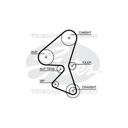 TRISCAN Zahnriemen 8645 5656XS