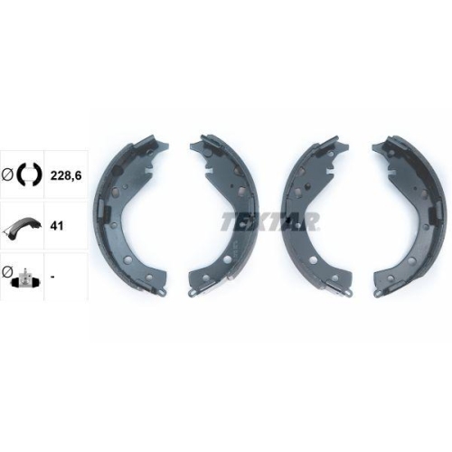 TEXTAR Bremsbackensatz 91063100