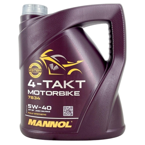 Motor&ouml;l Motoren&ouml;l Mannol 4-Takt Motorrad Motorbike 5W-40 4 Liter MN7834-4
