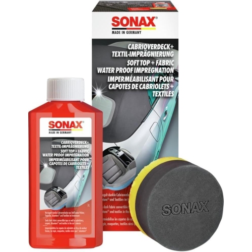 SONAX 03101410 Cabrioverdeck + Textil-Impr&auml;gnierung 250ml Versiegelung, Stoff