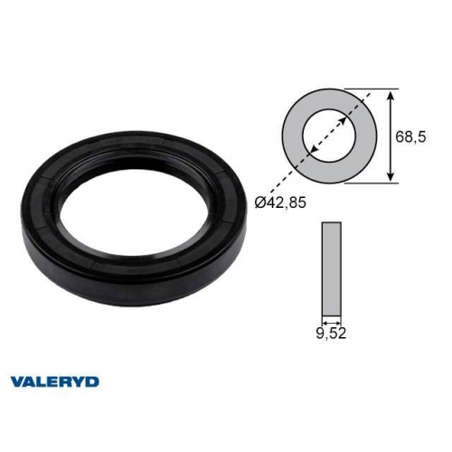 Wellendichtring 42,85x63,50x9,52 passend f&uuml;r Knott/Avonride Anh&auml;nger Valeryd