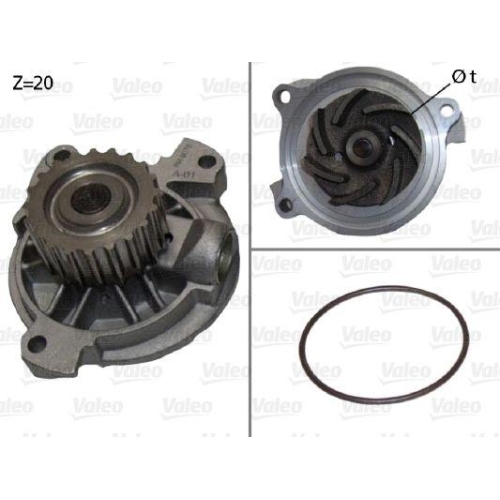 VALEO Wasserpumpe, Motork&uuml;hlung 506920