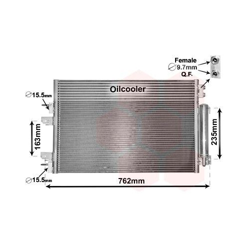 VAN WEZEL Kondensator, Klimaanlage 21005060