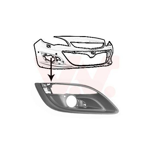 VAN WEZEL L&uuml;ftungsgitter, Sto&szlig;f&auml;nger ** Equipart ** 3753592