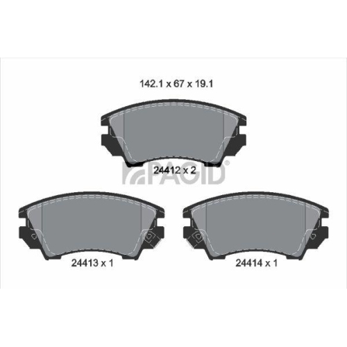 PAGID Bremsbelagsatz, Scheibenbremse T1668N