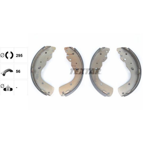 TEXTAR Bremsbackensatz 91063700