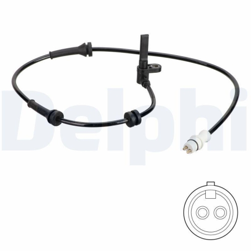 DELPHI Sensor, Raddrehzahl SS20783
