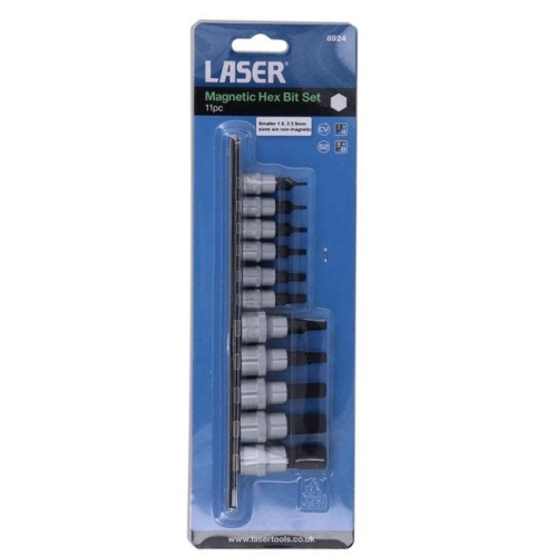 Magnetischer Sechskant-Bit-Satz 11-teilig 8924 LASER TOOLS