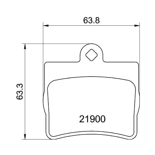 DON Bremsbelagsatz, Scheibenbremse PCP1150