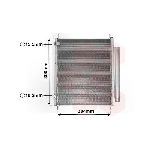 VAN WEZEL Kondensator, Klimaanlage 32005244