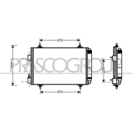 PRASCO Kondensator, Klimaanlage PrascoSelection CI520C001