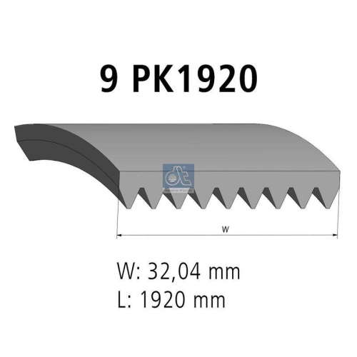 DT Spare Parts Keilrippenriemen 4.80682