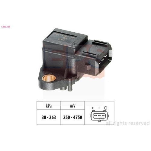 EPS Luftdrucksensor, H&ouml;henanpassung Made in Italy - OE Equivalent 1.993.104