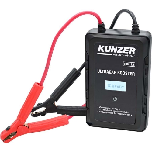 Wartungsfreie Starthilfe 12 Volt mit Ultrakondensatortechnik Kunzer CSC 12.1
