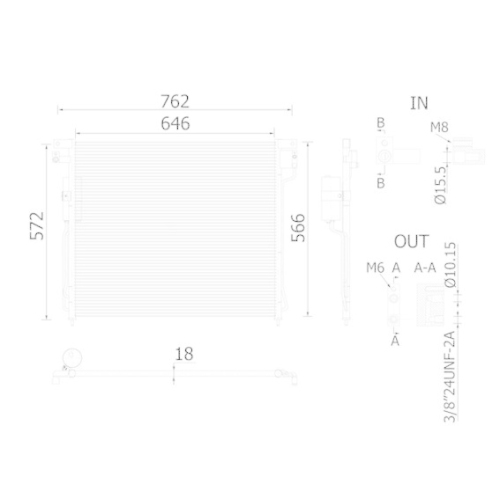MAHLE Kondensator, Klimaanlage BEHR