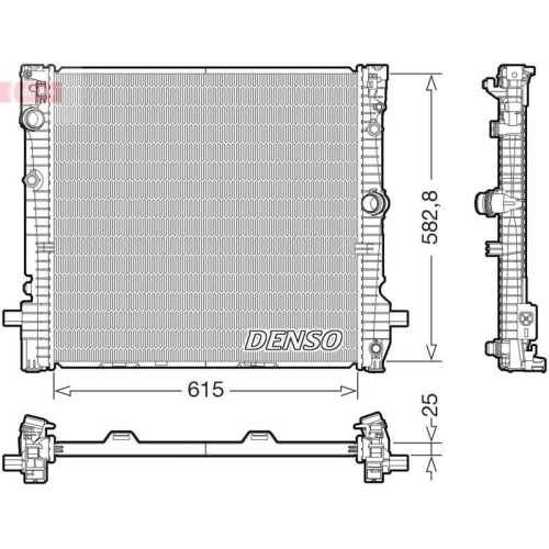 DENSO Kühler, Motorkühlung DRM05124