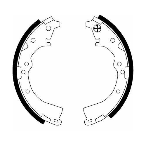 TEXTAR Bremsbackensatz 91051100