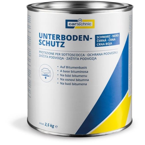 Cartechnic Unterbodenschutz Bitumen Korrosionsschutz schwarz Pinseldose 2,5kg