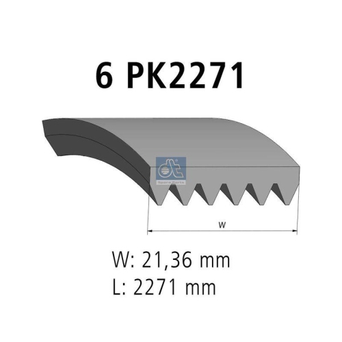 DT Spare Parts Keilrippenriemen 4.80707