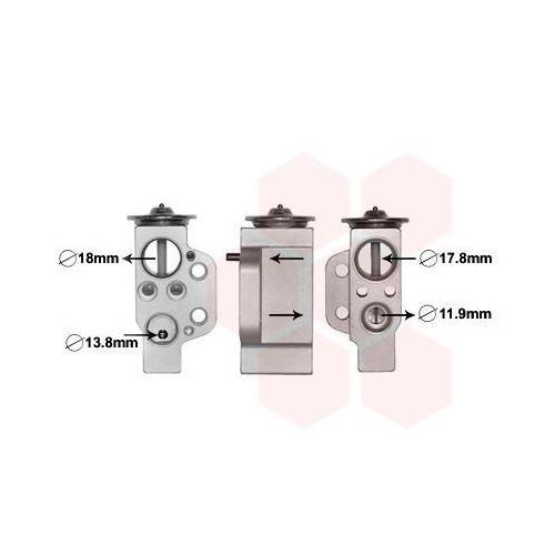 VAN WEZEL Expansionsventil, Klimaanlage 03001351