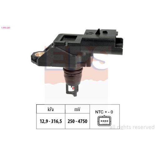 EPS Drucksensor, Bremskraftverst&auml;rker Made in Italy - OE Equivalent 1.993.261