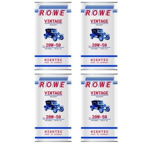 ROWE Motor&ouml;l &Ouml;l VINTAGE Unlegiert SAE 20W50 Oldtimer 20218-0050-99 20 Liter