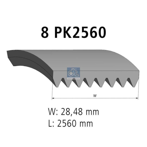 DT Spare Parts Keilrippenriemen 4.80736