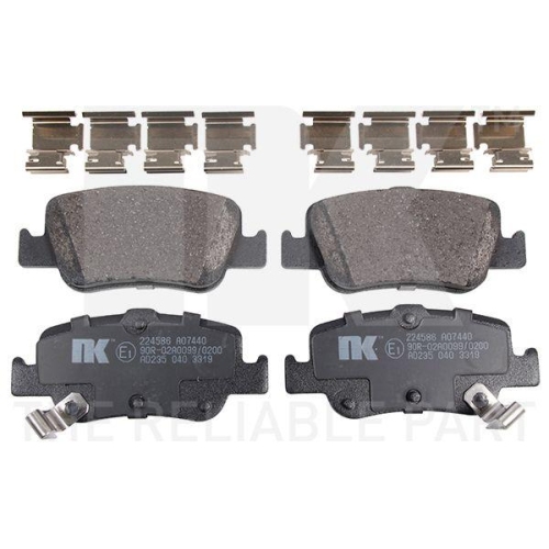 NK Bremsbelagsatz, Scheibenbremse 224586