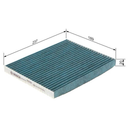 BOSCH Filter, Innenraumluft FILTER+ 0 986 628 554