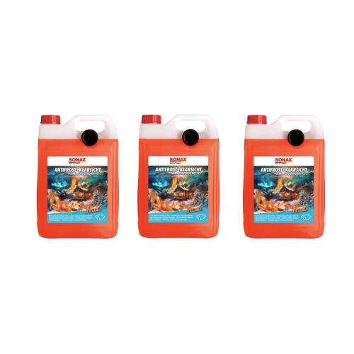 3x SONAX AntiFrost + Klarsicht bis -18&deg;C Sweet Home 5 Liter Scheibenfrostschutz