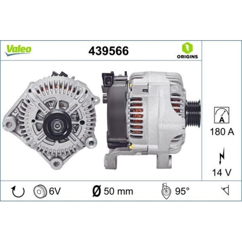 VALEO Generator VALEO ORIGINS - NEW O.E. TECHNOLOGIE 439566