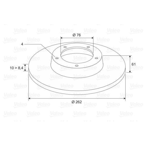 VALEO Bremsscheibe 197342