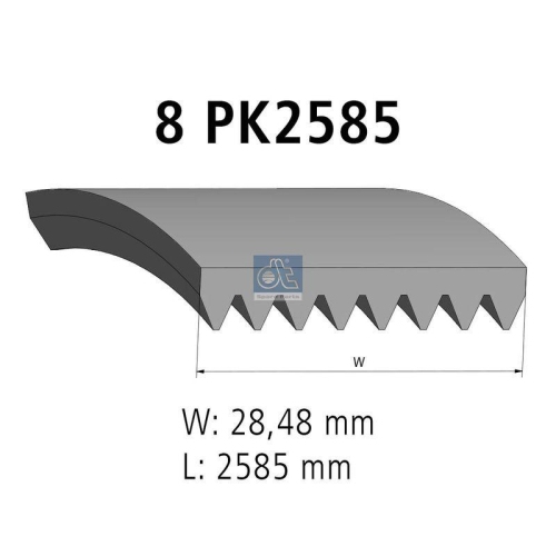 DT Spare Parts Keilrippenriemen 4.80745