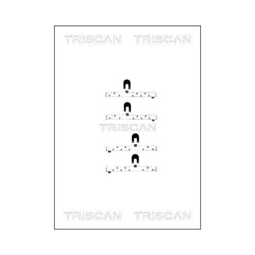 TRISCAN Zubeh&ouml;rsatz, Scheibenbremsbelag 8105 291449