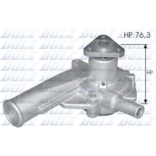 DOLZ Wasserpumpe, Motork&uuml;hlung