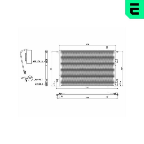ERA Kondensator, Klimaanlage 667442