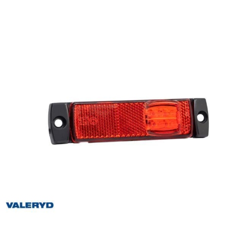 LED Positionsleuchte Valeryd 130x32x14,5 rot 12-30V mit reflex mit 450 mm Kabel