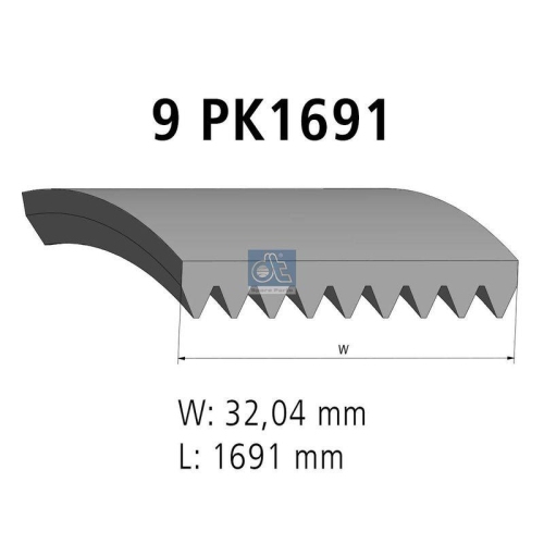 DT Spare Parts Keilrippenriemen 4.80765