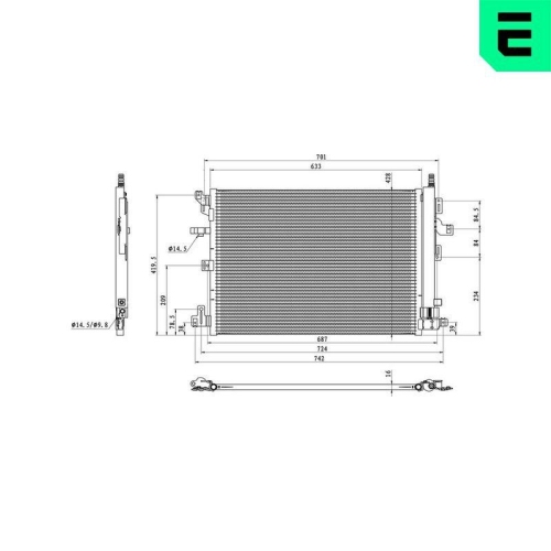 ERA Kondensator, Klimaanlage 667443