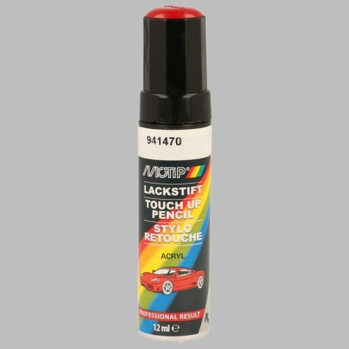 Lackstift Autolackreparatur Autofarbe Kompakt 941470 rot gl&auml;nzend 12 ml MOTIP