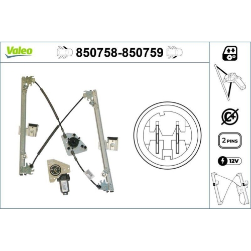 VALEO Fensterheber 850758