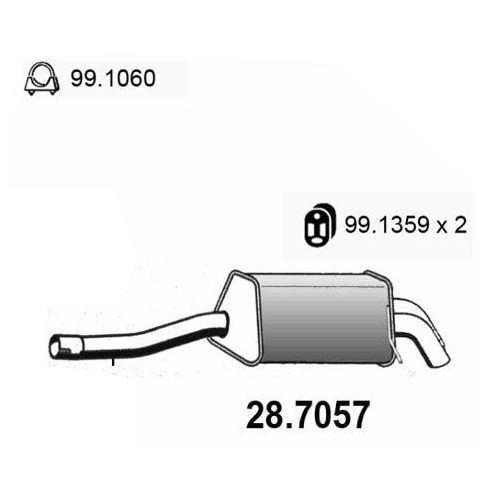 ASSO Endschalldämpfer 28.7057