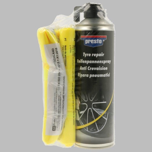 Presto Reifenpannenspray 500ml mit Warnweste Pannenset Pannenhilfe