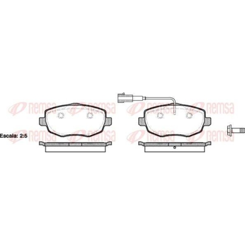 REMSA Bremsbelagsatz, Scheibenbremse 1099.01