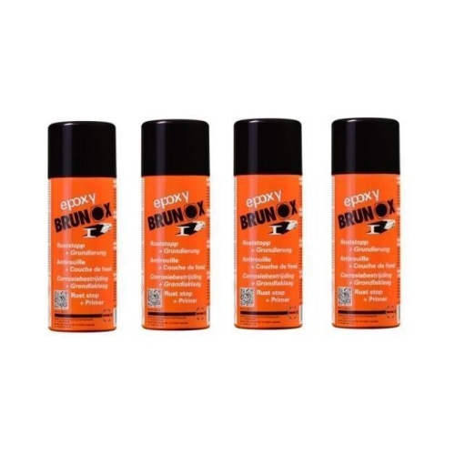 4x Rostumwandler Rostsanierer Rostschutz Epoxy-Spray 400 ml Brunox BR0,40EP