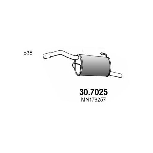 ASSO Endschalld&auml;mpfer 30.7025
